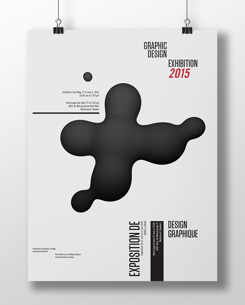 Graphic Design Vernissage Poster