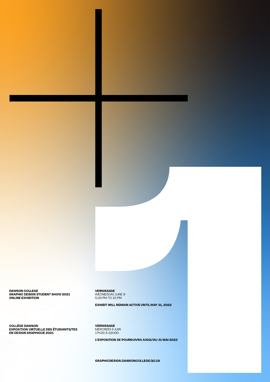 "+1 (PLUS ONE)" Vernissage Poster