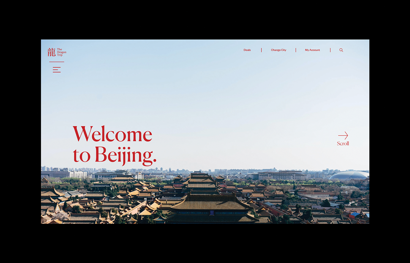 Beijing Travel Guide Site - Web design