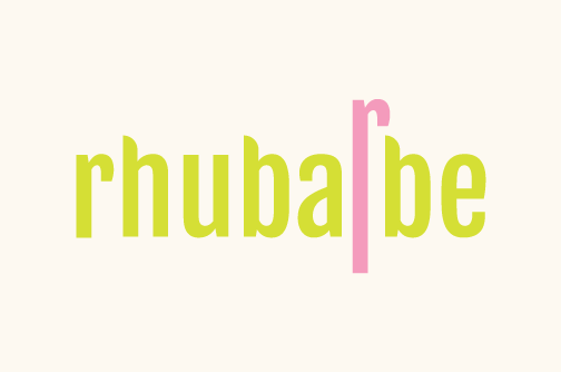 Rhubarbe's fresh and clean re-branding 